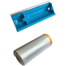 Maler Abdeckfolie 180cm x 20m auf Rolle mit Folienspender