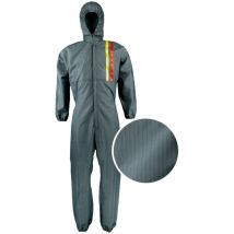 ASATEX Maleranzug LAG2 grau Größe M – 99% Polyester, 1% Carbon – Kat. II – EN 1149-5:2018, EN ISO 13688:2013