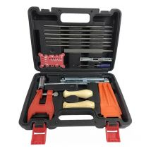 Jardiaffaires - Malette de 16 outils pour tronçonneuse avec coin de fendage