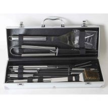 Somagic - Malette de 8 accessoires inox pour barbecue et plancha