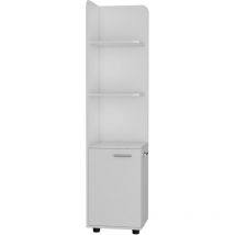 Tuhome Concept - Malibu Pantry Cabinet avec 2 portes et 3 étagères
