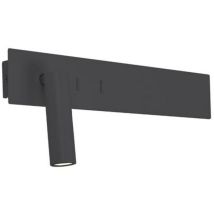 Applique LED nera da lettura antiriflesso – Illuminazione funzionale e elegante – Retroilluminazione e luce regolabile