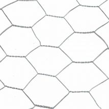 Ideal Garden - Valla para animales gris de triple torsión, Al.0,5 x L.3 m, malla Al.40 x An.40 mm Centrale Brico