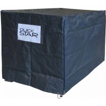 Quick-star - Malla Caja Cubierta 125x85x87cm Gris pe Tela Cubierta Protectora Lona Bolsa de Transporte