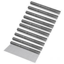Helloshop26 - Malla de alambre de acero galvanizado 100 cm x 5 m gris plateado 10 rollos