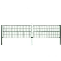 Home Deluxe - Malla de doble varilla Zan morata, valla de jardín, valla de malla Altura: 160 cm / Longitud: 30 m 4 postes esquineros