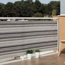 Nortene - malla de ocultación de balcón 0,9X3 m gris-negro