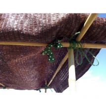Malla de sombreo Marron - Rollo 100m 1 m. de ancho - - Jardin202