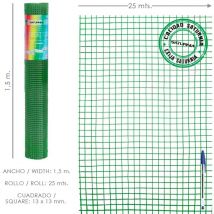 Malla Electrosoldada Plastificada Corral 13x13 / 150 cm. Rollo 25 metros