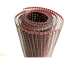Mugar - Malla Jardinería Plástica Marrón 1x5m. Malla de 5x5mm