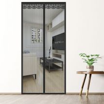 Unho - Zanzariera Magnetica Strip per Porta Balcone e finestre contro mosche e zanzare - m, 100x220cm