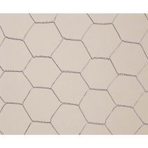 Malla metálica triple torsión 'Galvanex 25' - 0,50 x 10 m/25 x 0,8 mm Nortene