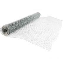 Windhager - Malla para pollos 0,5 x 10 m hexagonal galvanizado