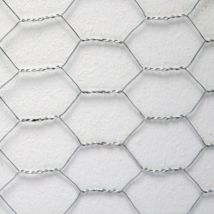 Niederberg Metall - Mallas de Alambre Valla de Tela Metálica Malla Hexagonal 25x25mm Valla para animales y plantas 25 m de largo Altura 50 cm