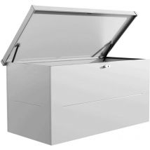 Telluria - Malle de rangement en acier gris clair Nevio 160 cm
