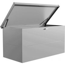 Telluria - Malle de rangement en acier gris Nevio 160 cm
