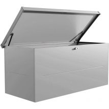 Telluria - Malle de rangement en acier gris Nevio 180 cm