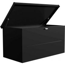 Telluria - Malle de rangement en acier noir Nevio 160 cm