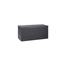 Toomax - Portofino Coffre De Rangement En Re'sine Effet Bois 340lt Anthracite Ide'al Pour L'Inte'rieur Et L'Exte'rieur