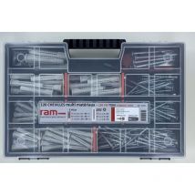 Mallette 120 chevilles +120 vis torx+ embout torx