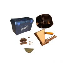 Mac3 - mallette coffret sablon avec tuyau 10 m et jeu de 3 plaques avec buses et bouchons S1 MF00308