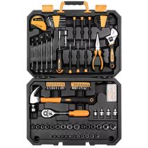 Coffret valisette cliquet douilles cotes metriques et us (anglaises) 127 pieces
