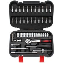Mallette jeu de douilles, outillage a main 46 pieces bgs diy