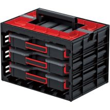 Mallette À Outils Avec 3 Organiseurs Avec Séparateurs, Poignée Confortable 415 X 290 X 290 Mm