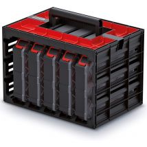 Kistenberg - Mallette à outils avec 5 compartiments de séparation, poignée confortable 415 x 290 x 295 mm