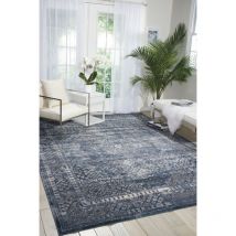 Malta MAI01 Navy 119cm x 170cm Rectangle - Blue and Navy