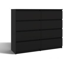 Malwa M8/120 Kommode, schwarz