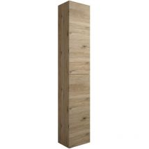 MaMa Store Colonna Reversibile Sospesa 2 Ante, L. 30 X P. 22 X H. 160 Cm, Legno ingegnerizzato, Quercia Naturale
