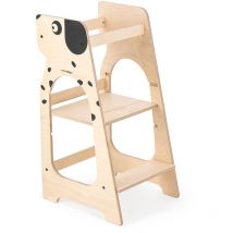 Mamatoyz - Holz Lernturm Kule Hund Natur 56x50x90 cm