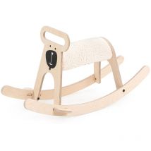 Holz Schaukelpferd Bär Natur 76x24x41cm - Mamatoyz