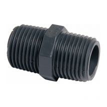Raccord pvc pression noir droit - m 2' - Girpi