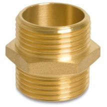 Mamelon double laiton 2" – Raccord laiton – Filetage plomberie, Forme du raccord, Configuration raccord, Largeur, Longueur – PROFEC