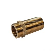 Mamelon laiton double mâle rallonge 12X17