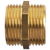 Mamelon double mâle 5/10 laiton Garis D04000B