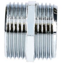 Mamelon double mâle 12/17 chromé Garis D04002C