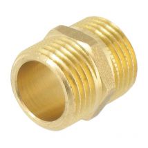 Mamelon égal mâle Capvert Laiton - Filetage 15 x 21 mm
