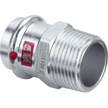 Viega Italia Srl - Viega Adaptateur Prestabo 641993 28 Mm X R 3/4, Acier Non Allié, Sc-contur, Polygonal