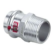 Adaptateur Prestabo 642006 28 mm x r 1 1/4, acier non allié, SC-Contur, polygonal - Viega