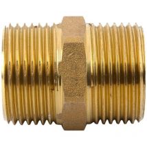 Monmobilierdesign - Mamelon laiton égal mâle mâle à visser ø 3/8' - à l'unité