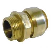 Sanitaire-distribution - Manchon laiton instantané/à visser mâle - Diamètre : 14 - M3/8''