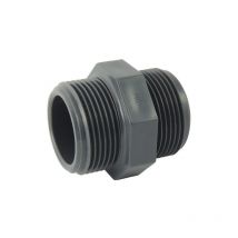Mamelon mâle / mâle en pvc à visser - 1/2''