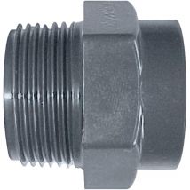 Jardibric - Mamelon pvc m/f Raccords pvc à Visser PN10 Raccordements Arrosage Enterré (m 40x49 f 26x34)