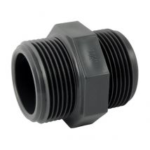Raccord pvc pression - Mamelon pvc pression à visser 1''