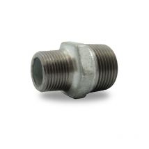 Mamelon reduit male/male en fonte malleable, galvanise 3/4X1/2