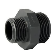 Raccord pvc pression - Mamelon réduit pvc pression à visser 1''-3/4''