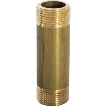 Mamelon tube filetage en laiton jaune 3/4' mm Fp Pattaroni F195 100 mm
